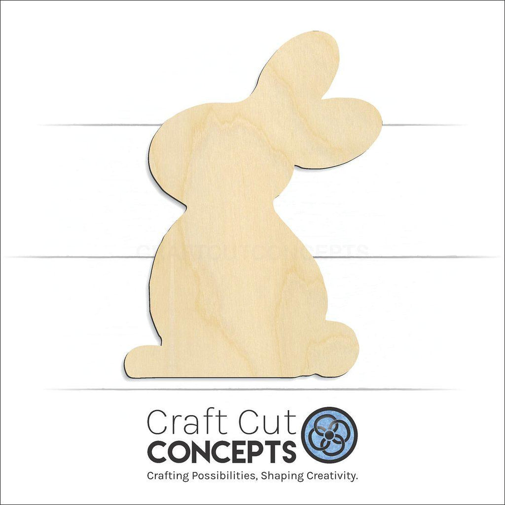 Craft Cut Concepts Logo under a wood Bunny Cute craft shape and blank