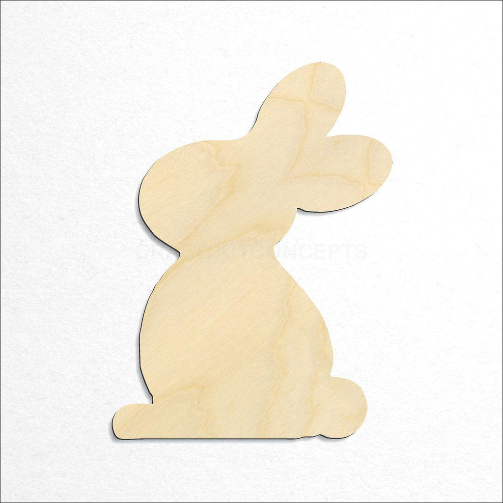 Wooden Bunny Cute craft shape available in sizes of 1 inch and up