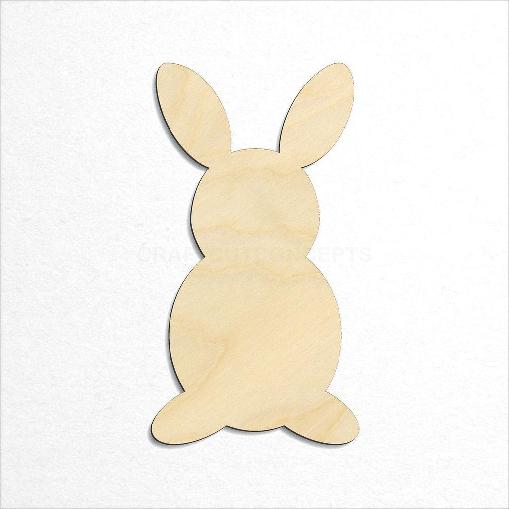 Wooden Bunny Cute craft shape available in sizes of 2 inch and up