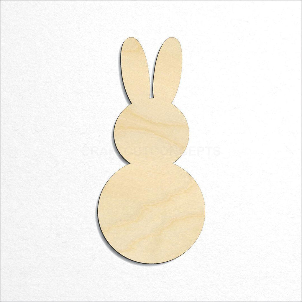 Wooden Bunny Cute craft shape available in sizes of 1 inch and up
