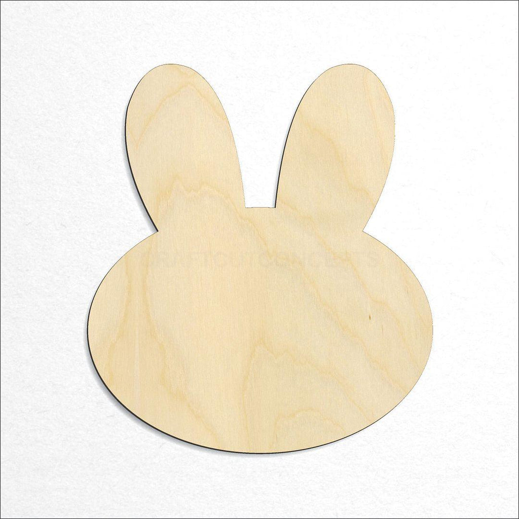 Wooden Bunny Head craft shape available in sizes of 1 inch and up