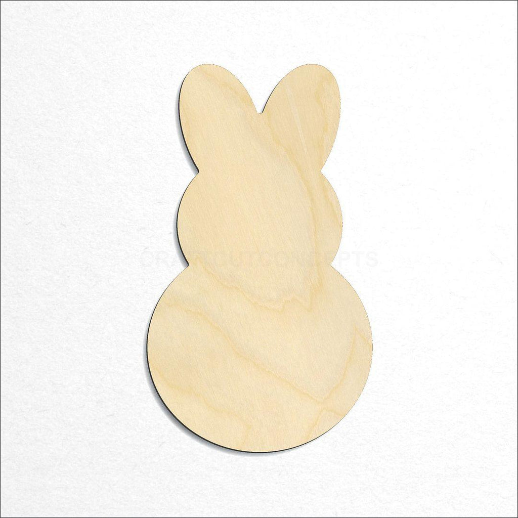 Wooden Bunny craft shape available in sizes of 1 inch and up