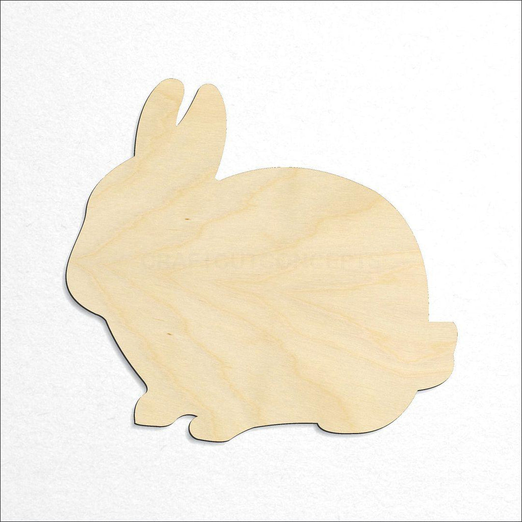 Wooden Netherland Dwarf Bunny craft shape available in sizes of 2 inch and up