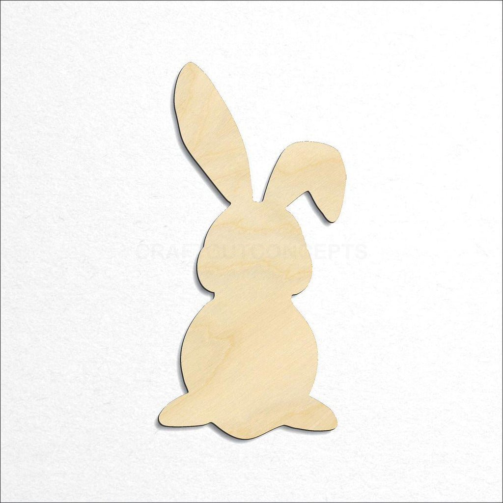 Wooden Easter Bunny craft shape available in sizes of 2 inch and up