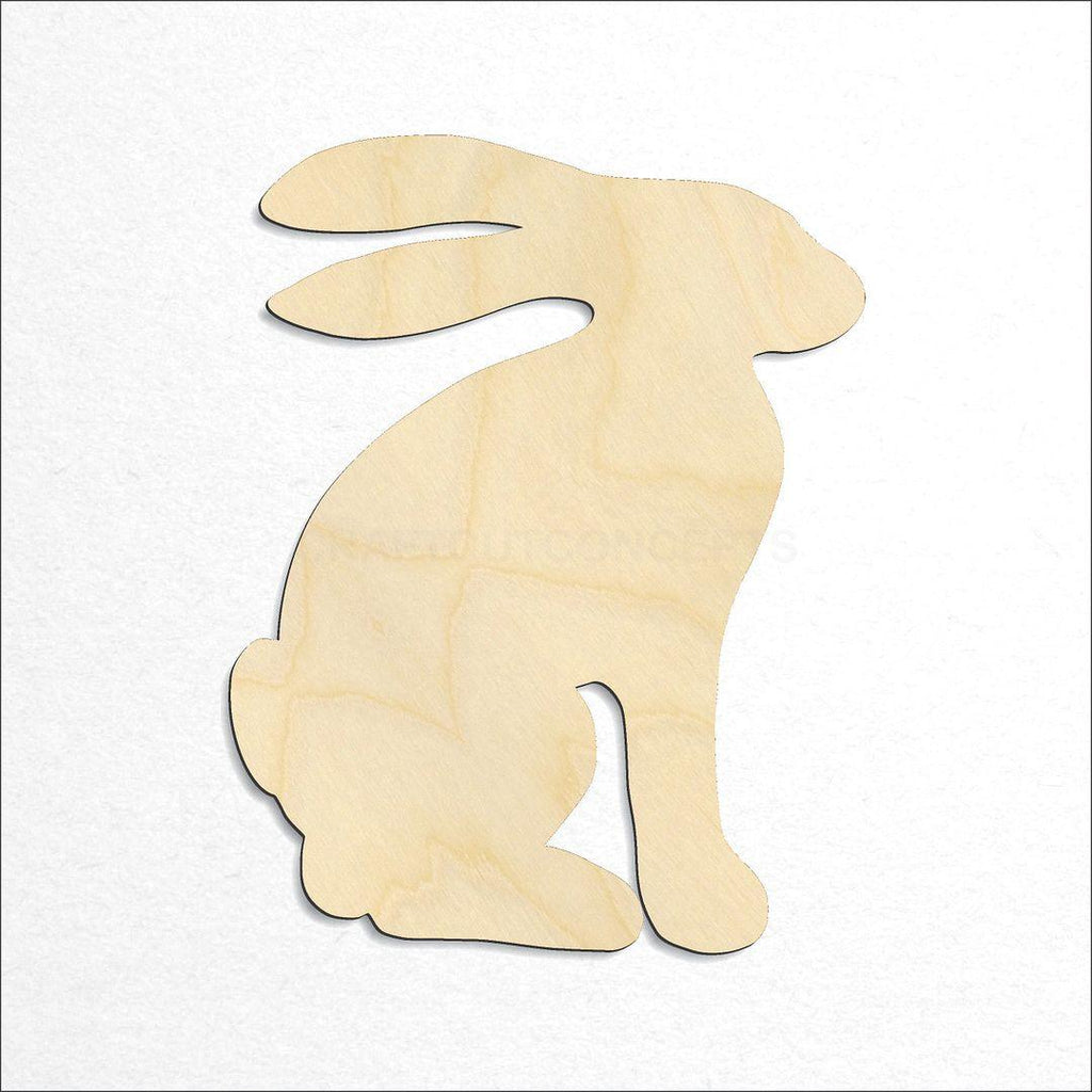 Wooden Rabbit craft shape available in sizes of 2 inch and up
