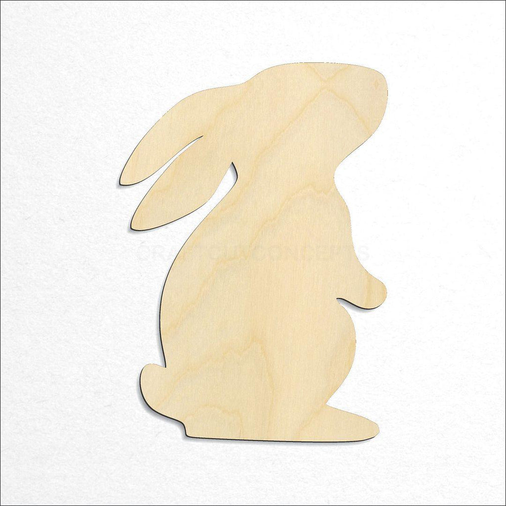 Wooden Rabbit craft shape available in sizes of 2 inch and up