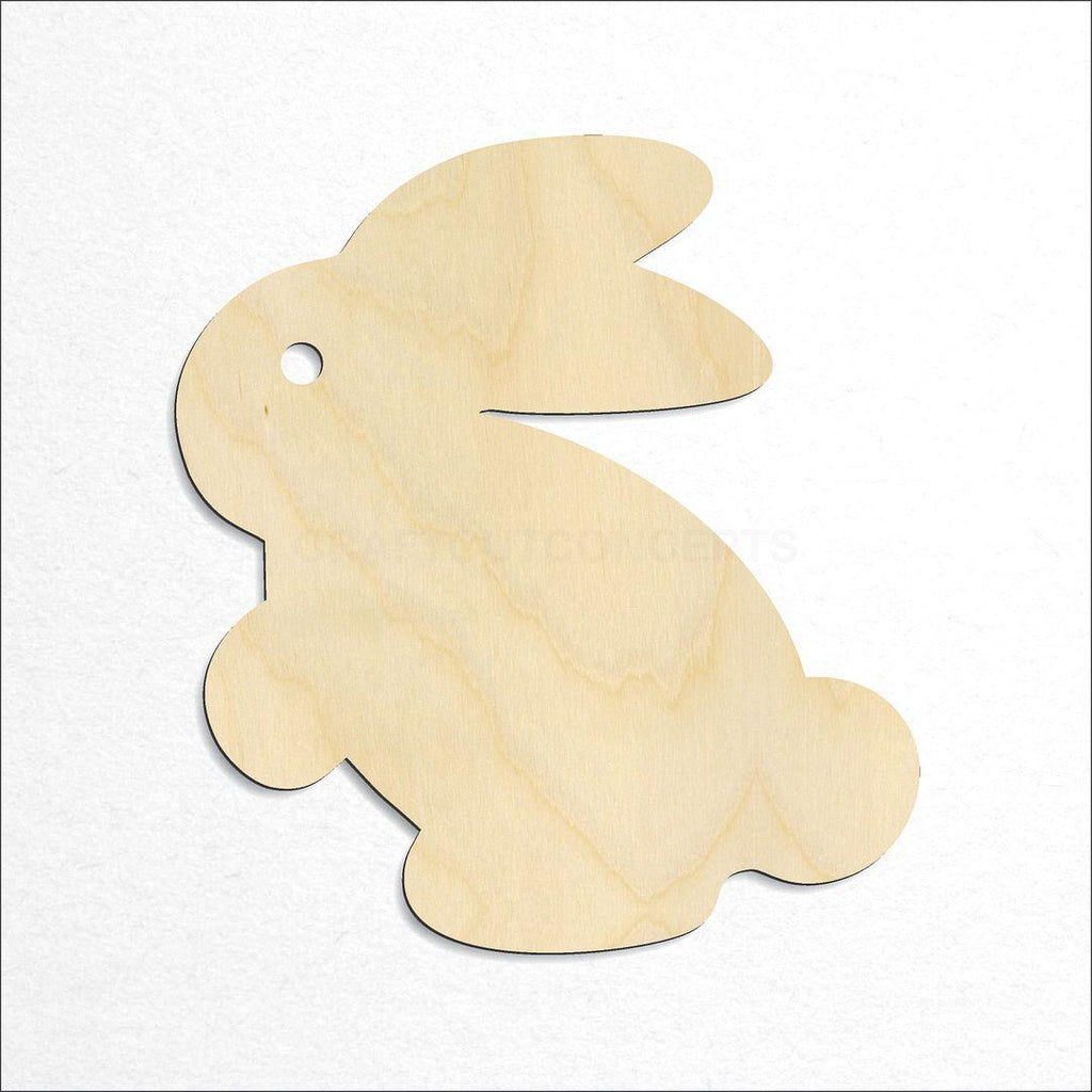 Wooden Bunny craft shape available in sizes of 1 inch and up