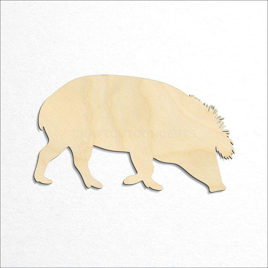 Wooden Warthog craft shape available in sizes of 3 inch and up