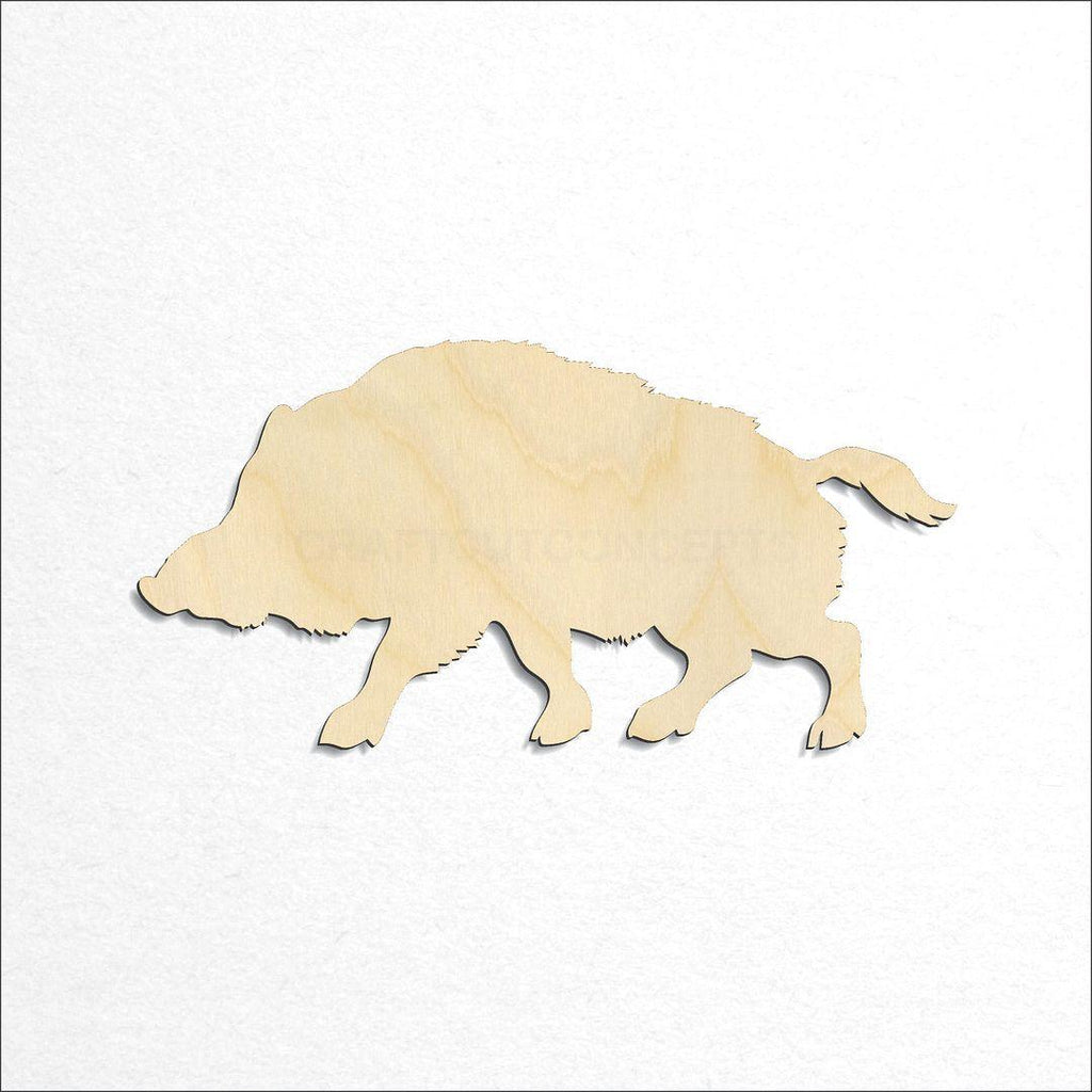 Wooden Warthog craft shape available in sizes of 2 inch and up