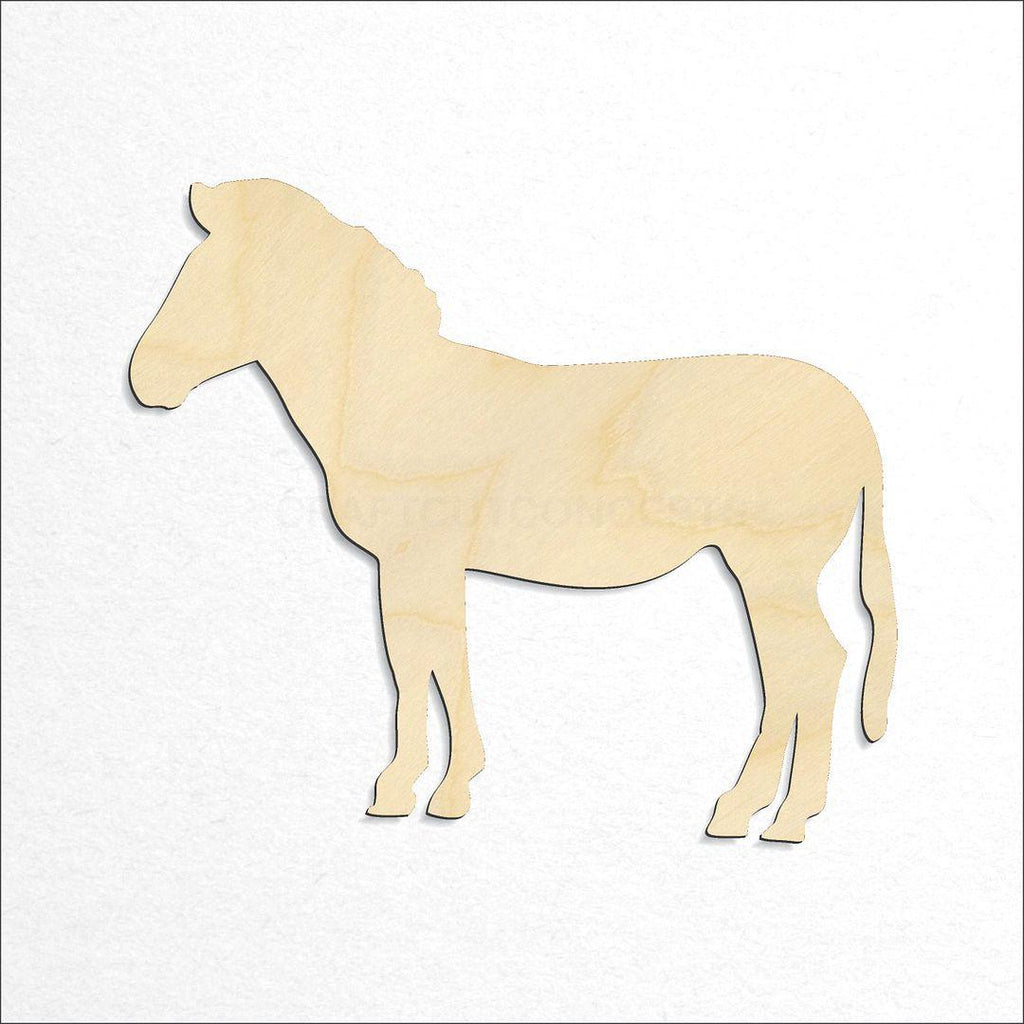 Wooden Zebra craft shape available in sizes of 2 inch and up