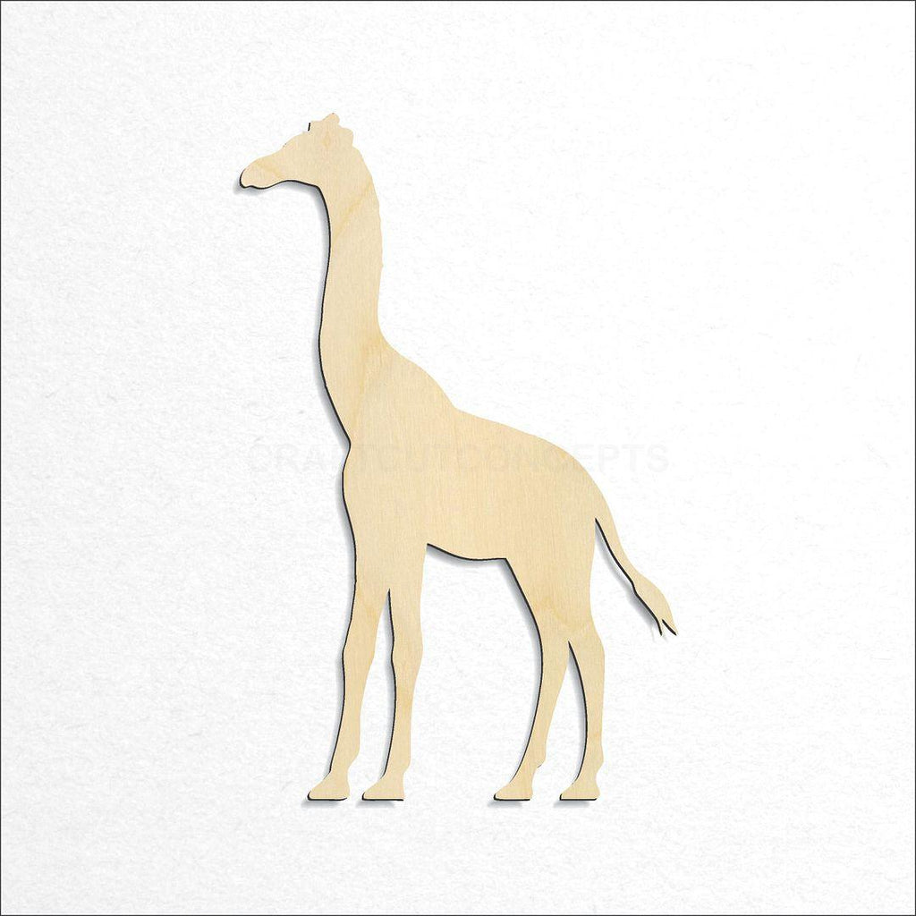 Wooden Giraffe craft shape available in sizes of 2 inch and up