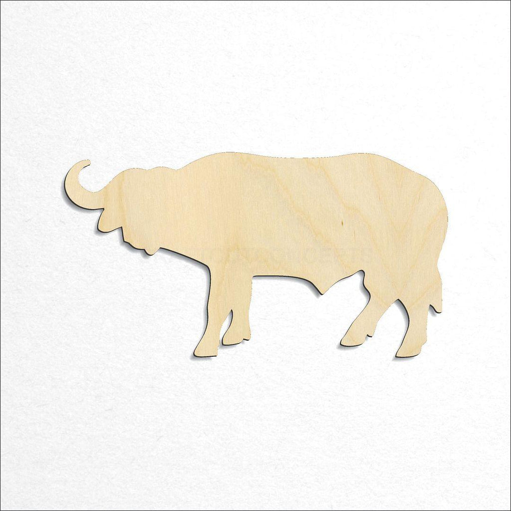 Wooden Water Buffalo craft shape available in sizes of 2 inch and up