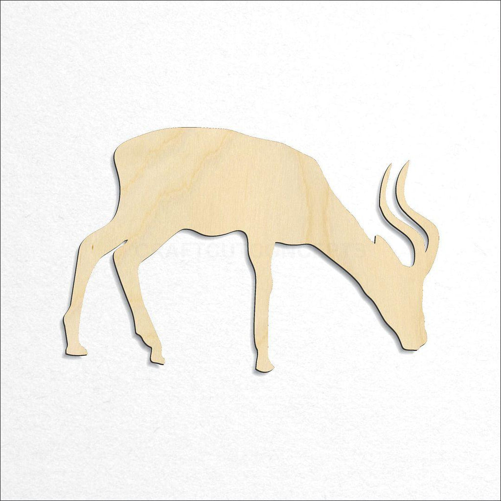 Wooden Antelope craft shape available in sizes of 2 inch and up