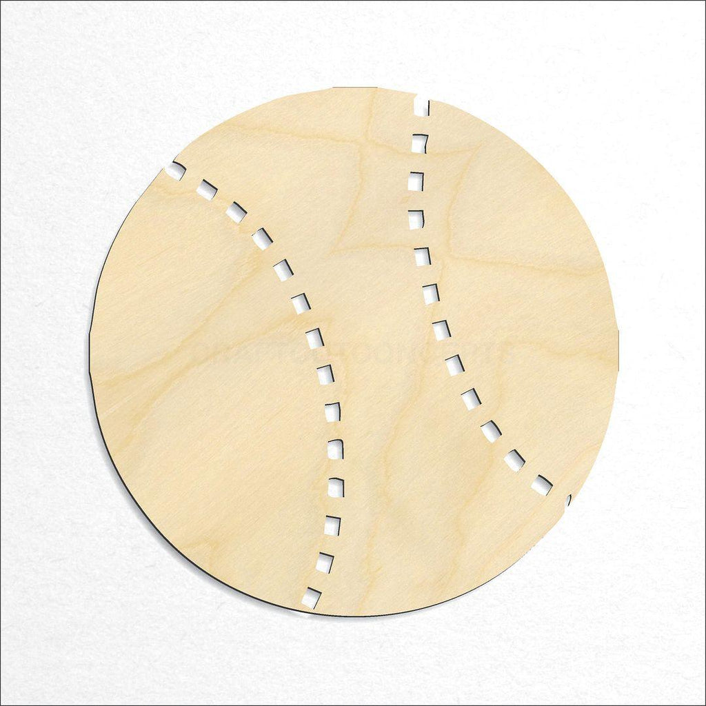 Wooden Baseball craft shape available in sizes of 2 inch and up