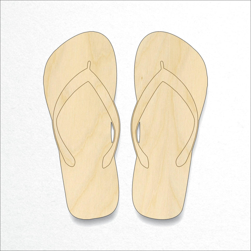 A Product photo showing our laser cut Flip Flops Craft Shape available for purchase.