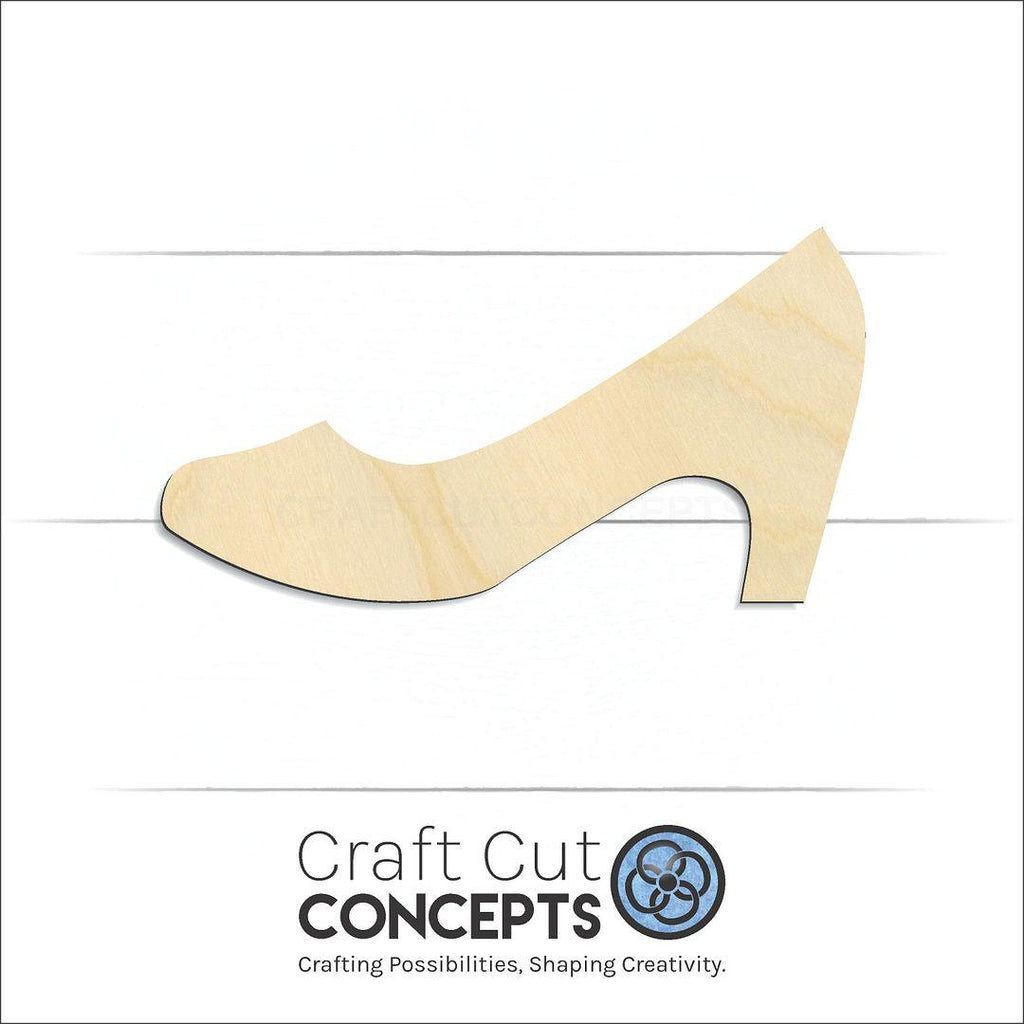 Craft Cut Concepts Logo under a wood Heals craft shape and blank