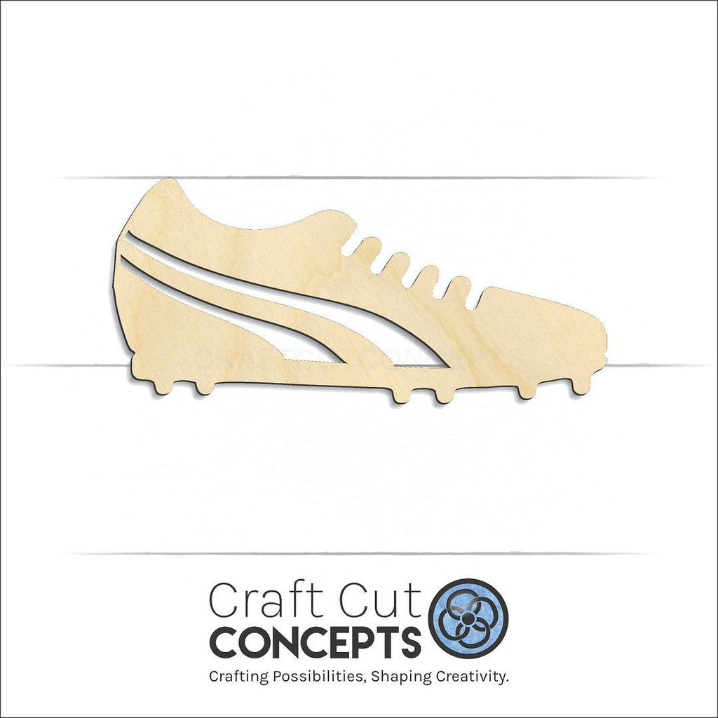 Craft Cut Concepts Logo under a wood Track Shoes craft shape and blank