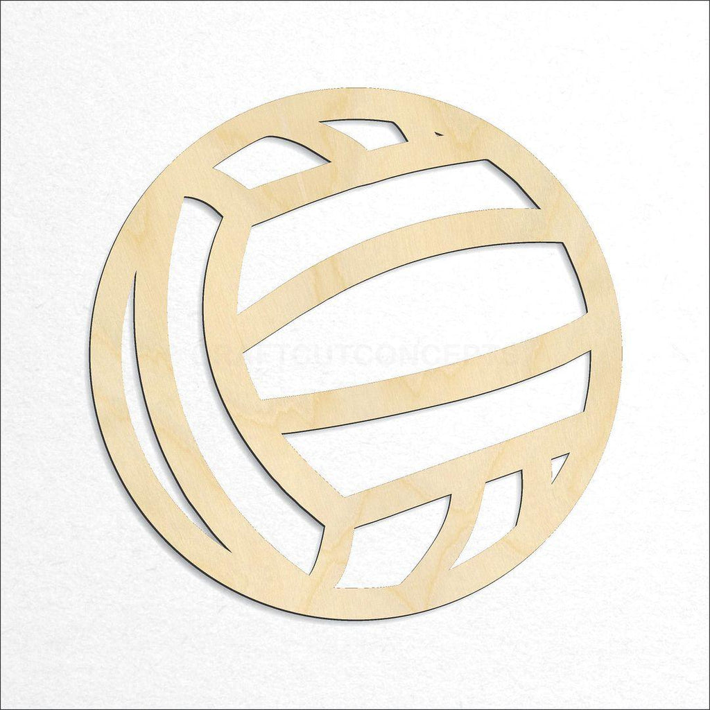 Wooden Water Polo Ball craft shape available in sizes of 2 inch and up