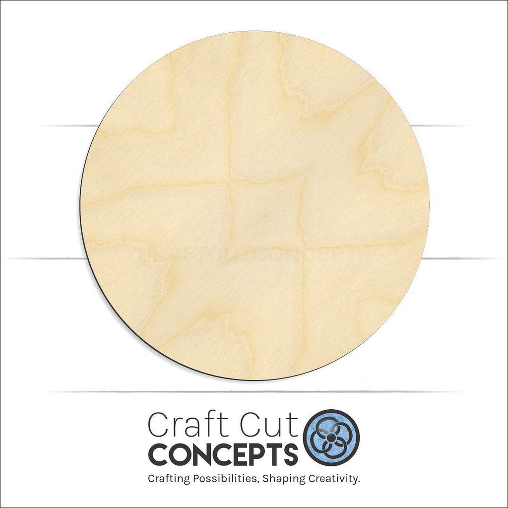 Craft Cut Concepts Logo under a wood Volley Ball craft shape and blank