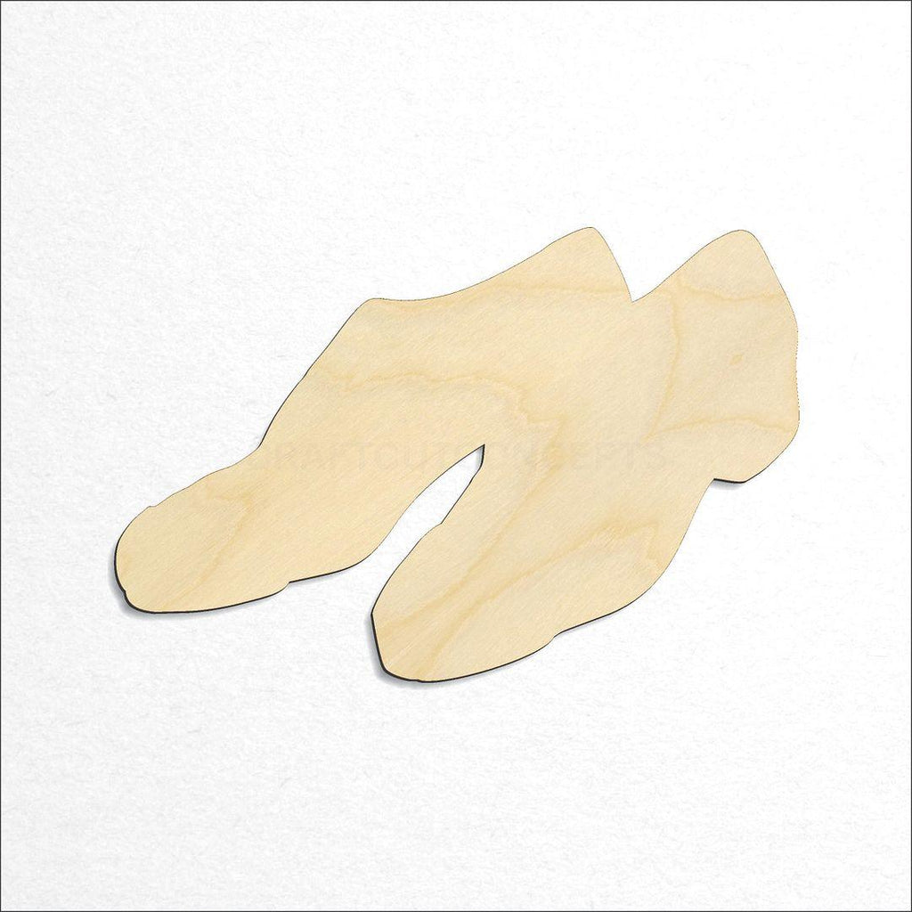 Wooden Tap Shoes craft shape available in sizes of 3 inch and up