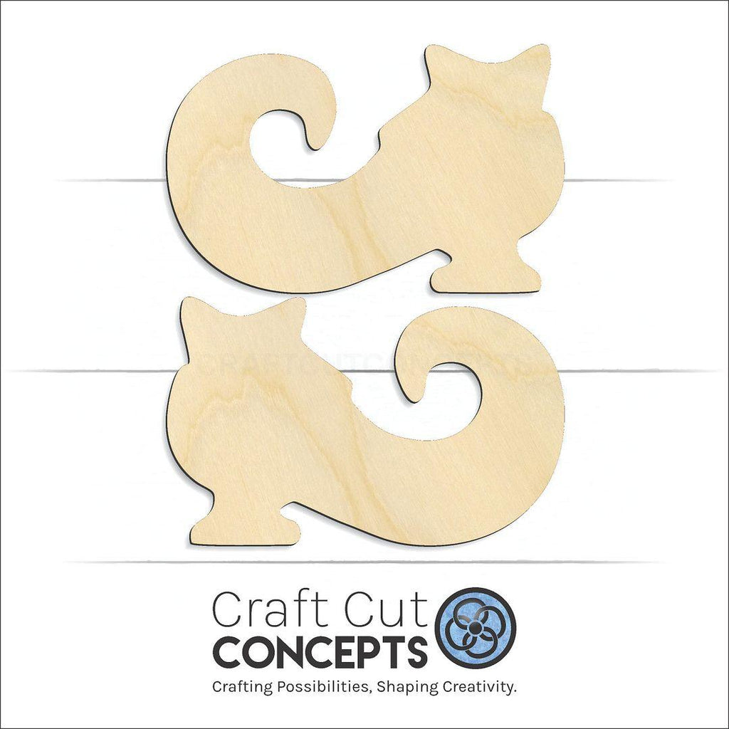 Craft Cut Concepts Logo under a wood Witch Shoes craft shape and blank