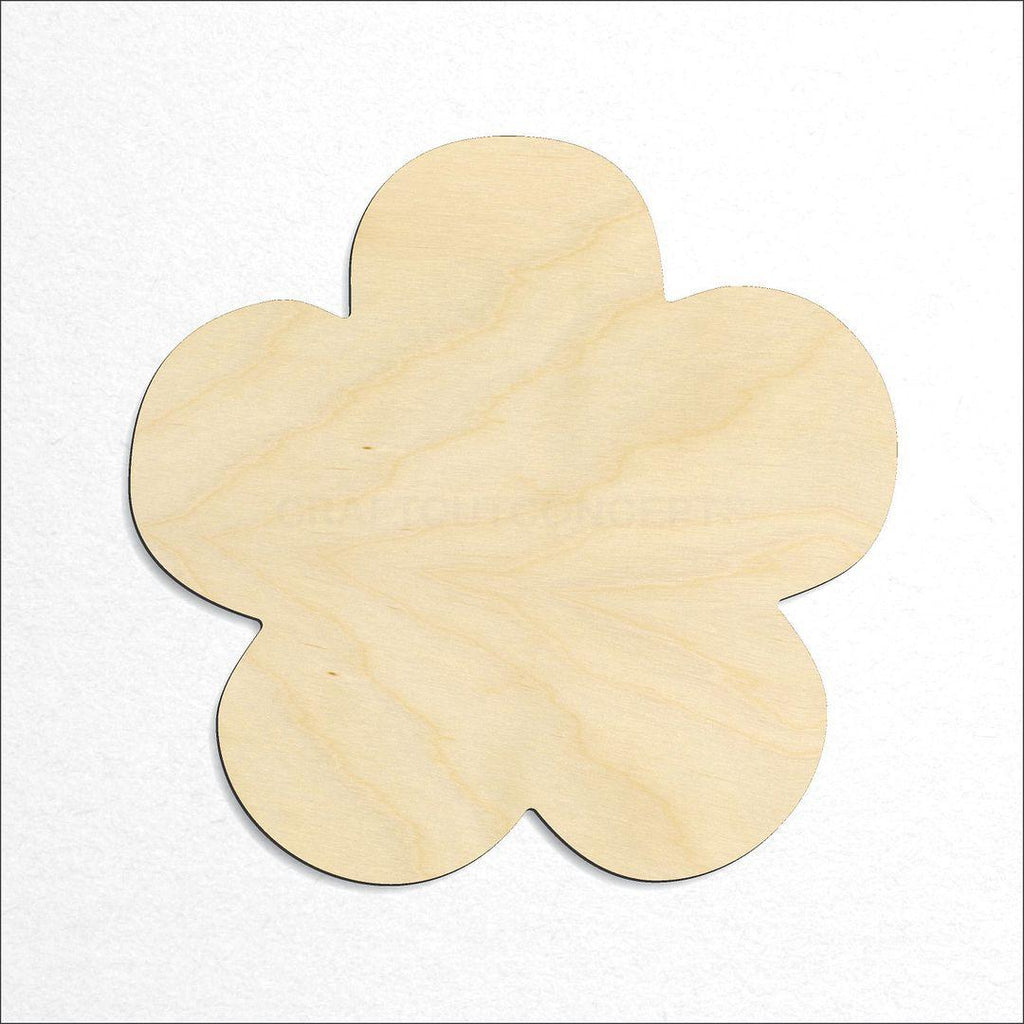 Wooden Daisy Flower craft shape available in sizes of 1 inch and up
