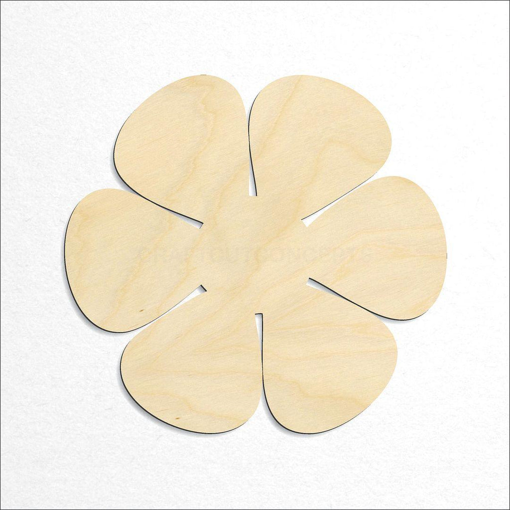 Wooden Flower Pedal craft shape available in sizes of 1 inch and up
