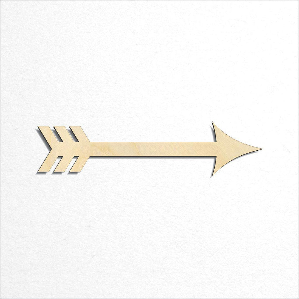 Wooden Decorative Arrow craft shape available in sizes of 2 inch and up