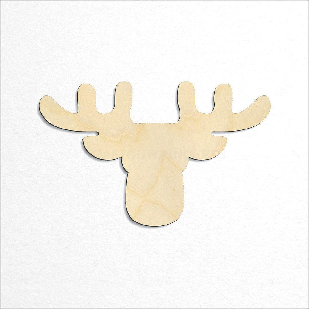 Wooden Christmas Reindeer craft shape available in sizes of 1 inch and up