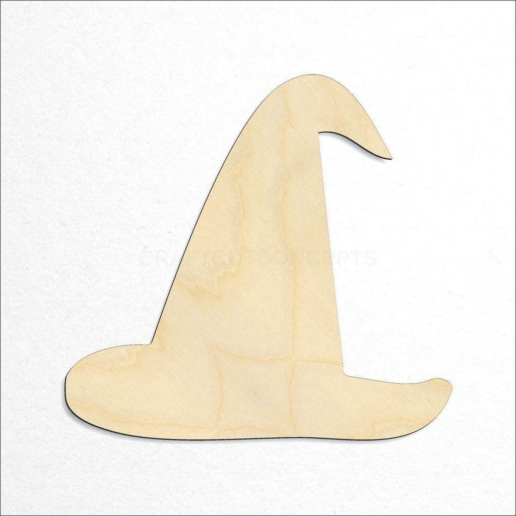 Wooden WitchHat craft shape available in sizes of 1 inch and up