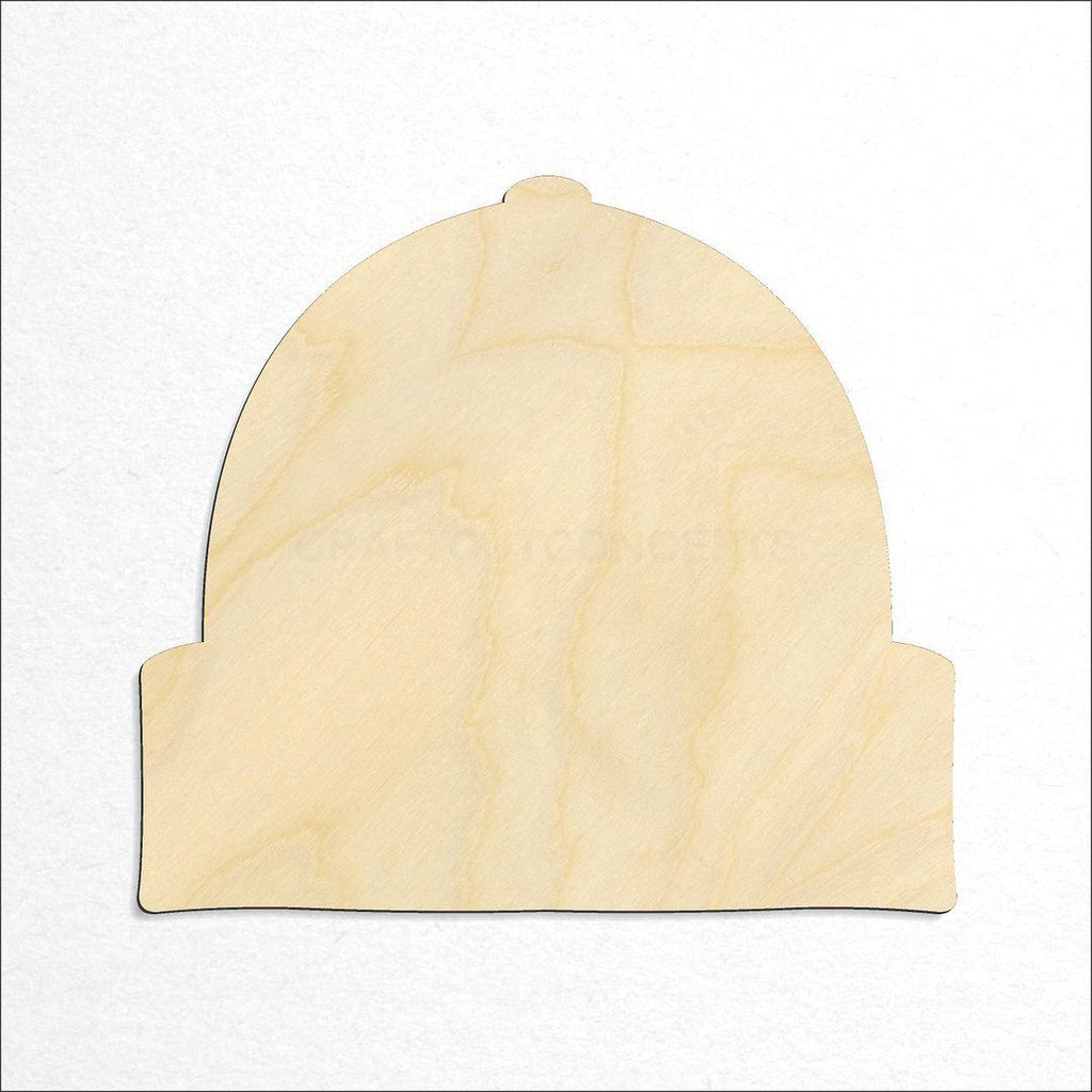 Wooden Beanie Hat craft shape available in sizes of 1 inch and up