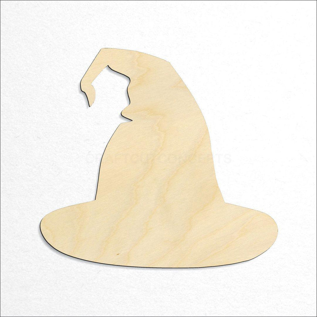 Wooden Witch Hat craft shape available in sizes of 1 inch and up