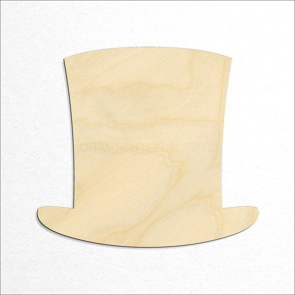 Wooden Top Hat craft shape available in sizes of 1 inch and up