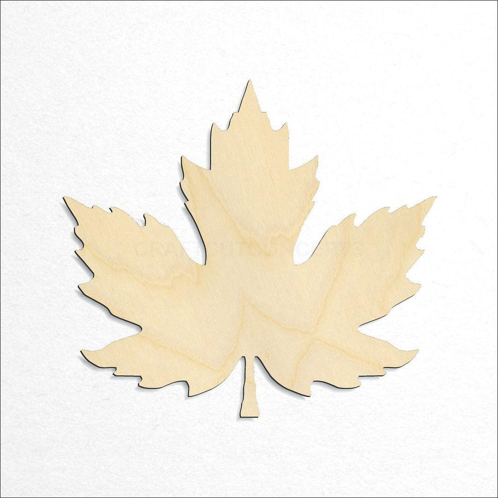 Wooden Detailed Maple Leaf craft shape available in sizes of 3 inch and up