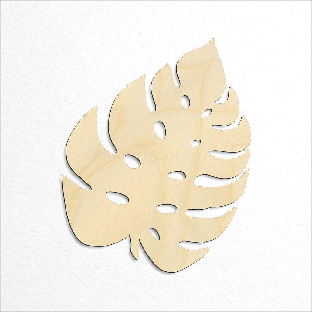 Wooden Tropical Leaf craft shape available in sizes of 3 inch and up