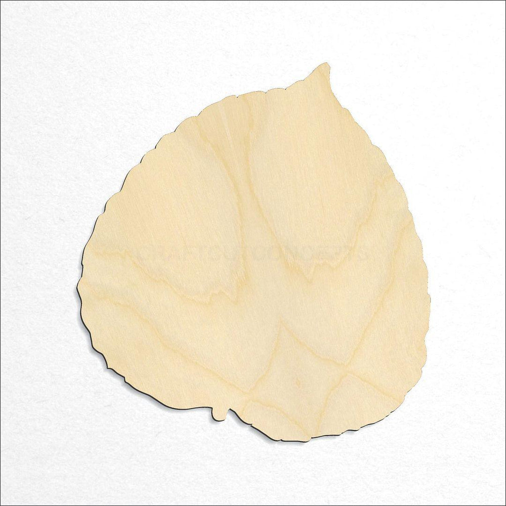 Wooden Aspen Leaf craft shape available in sizes of 2 inch and up