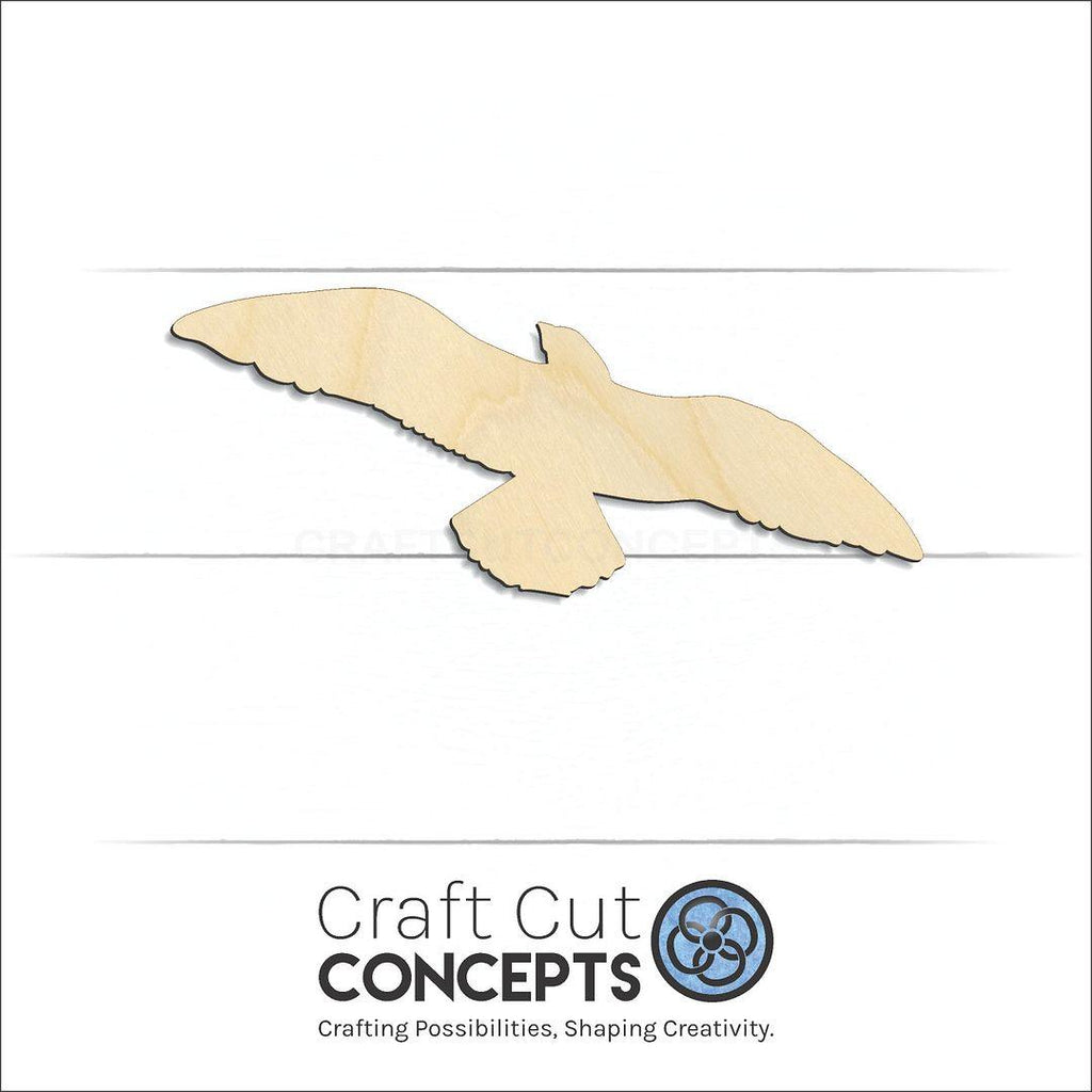 Craft Cut Concepts Logo under a wood Seagul-1 craft shape and blank