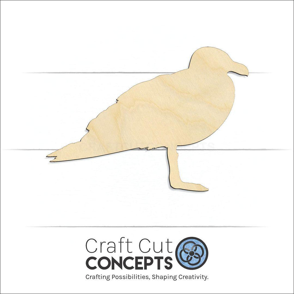 Craft Cut Concepts Logo under a wood Seagul-2 craft shape and blank