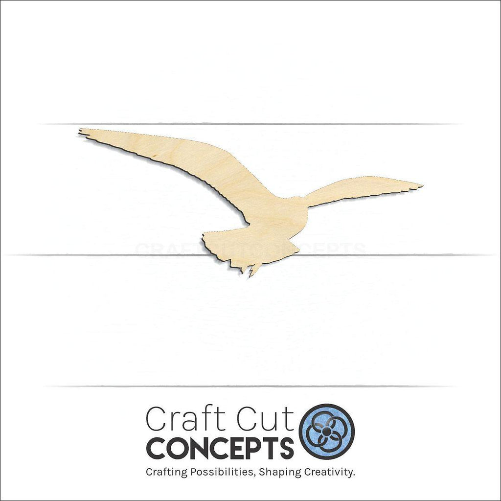 Craft Cut Concepts Logo under a wood Seagul-3 craft shape and blank