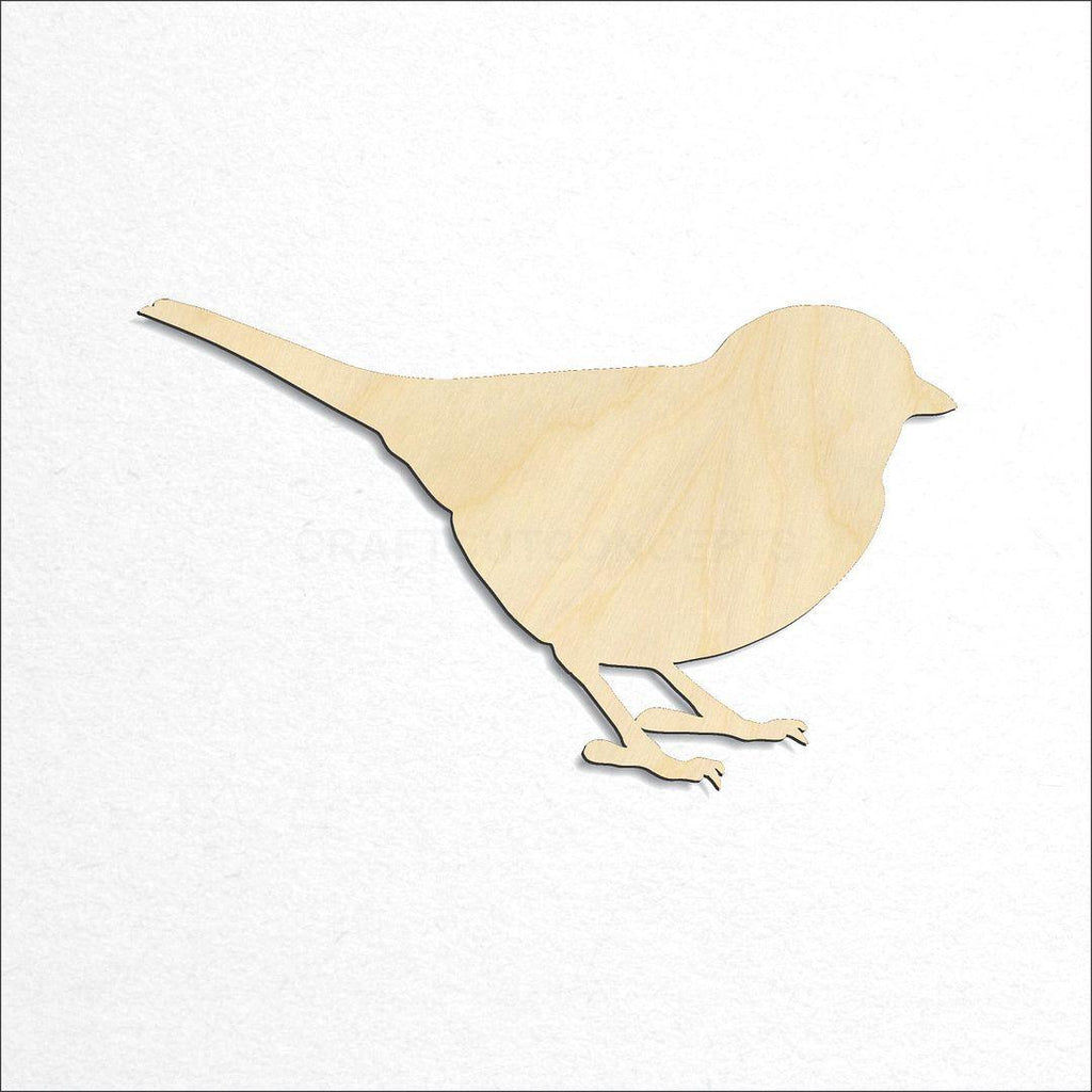 Wooden Bird - Chikadee craft shape available in sizes of 3 inch and up