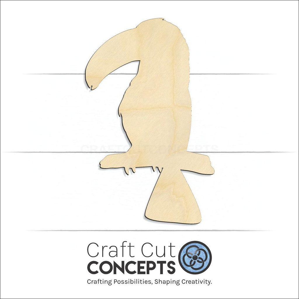 Craft Cut Concepts Logo under a wood Bird - Toucan craft shape and blank