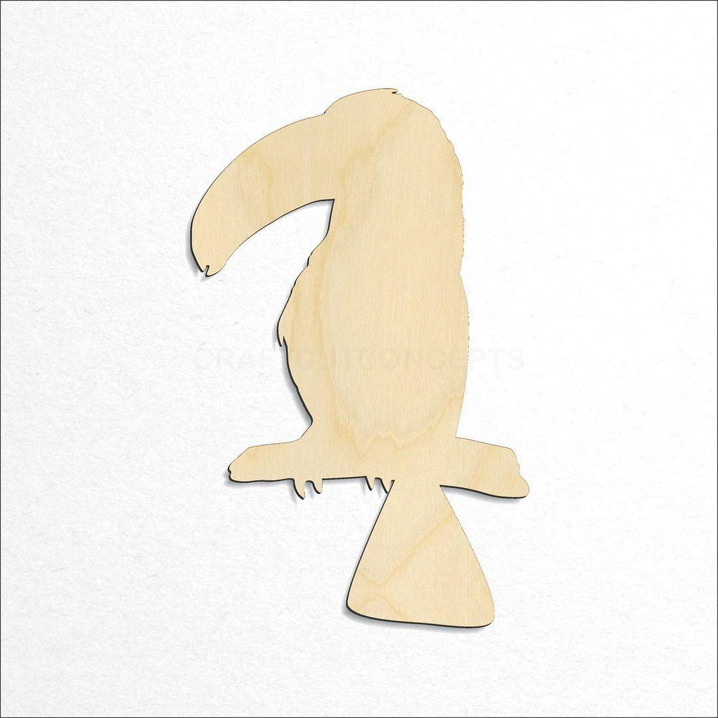 Wooden Bird - Toucan craft shape available in sizes of 2 inch and up