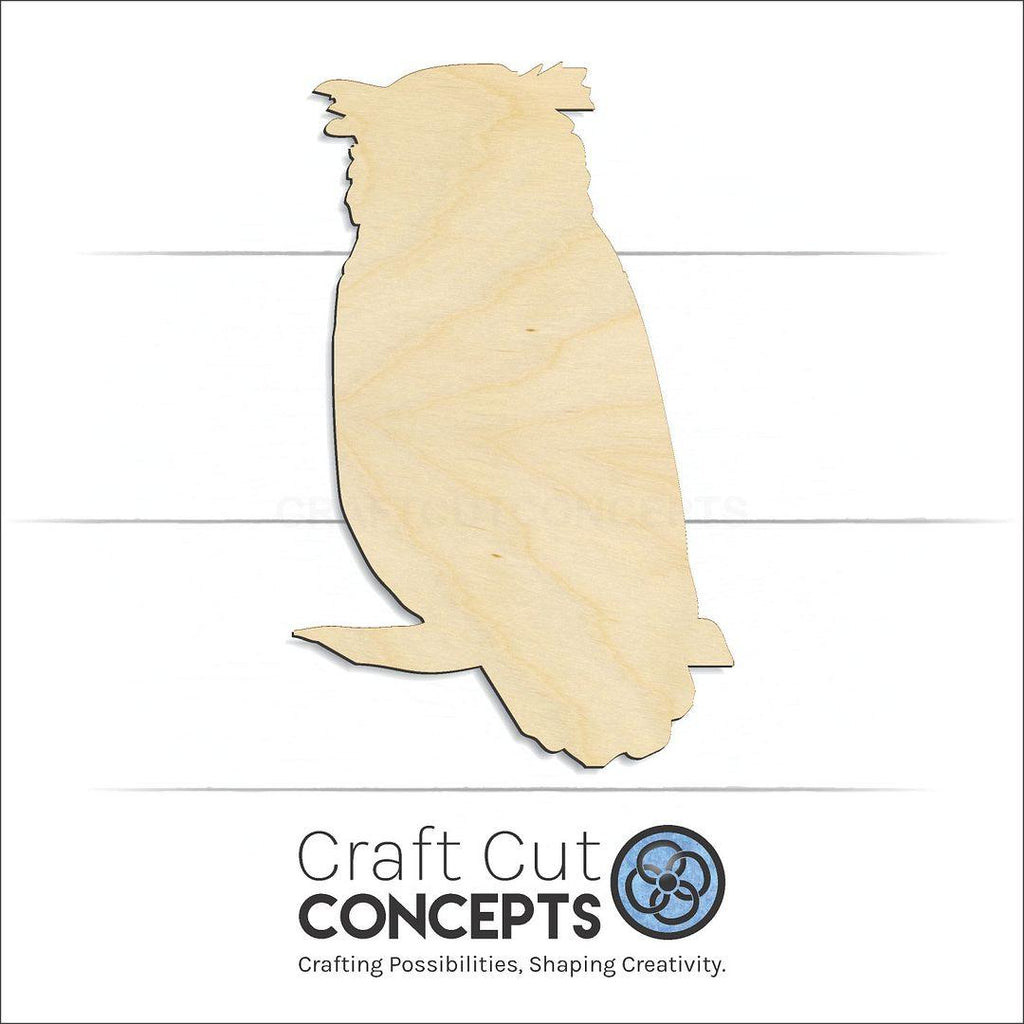 Craft Cut Concepts Logo under a wood Bird - Owl craft shape and blank