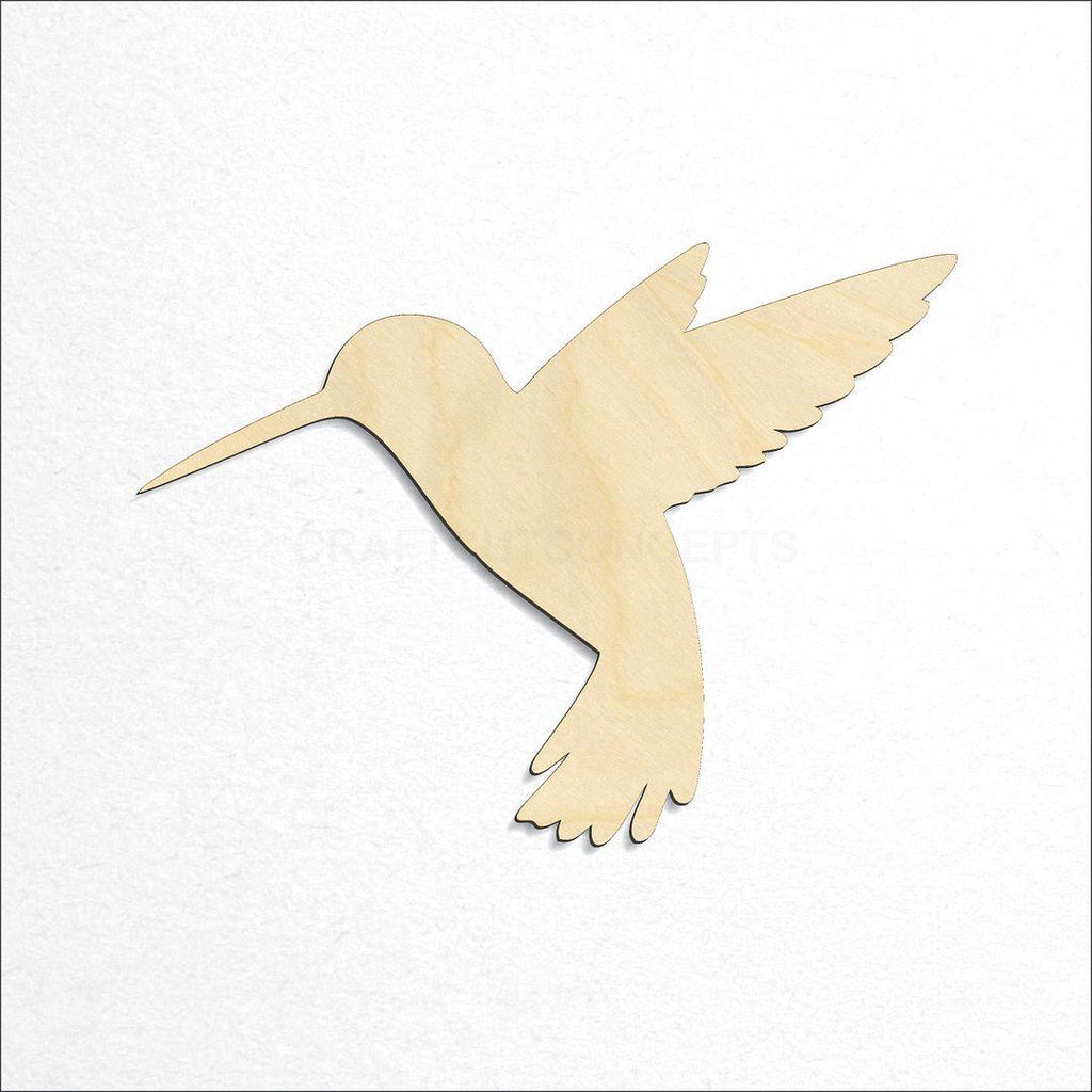 Wooden Hummingbird craft shape available in sizes of 3 inch and up