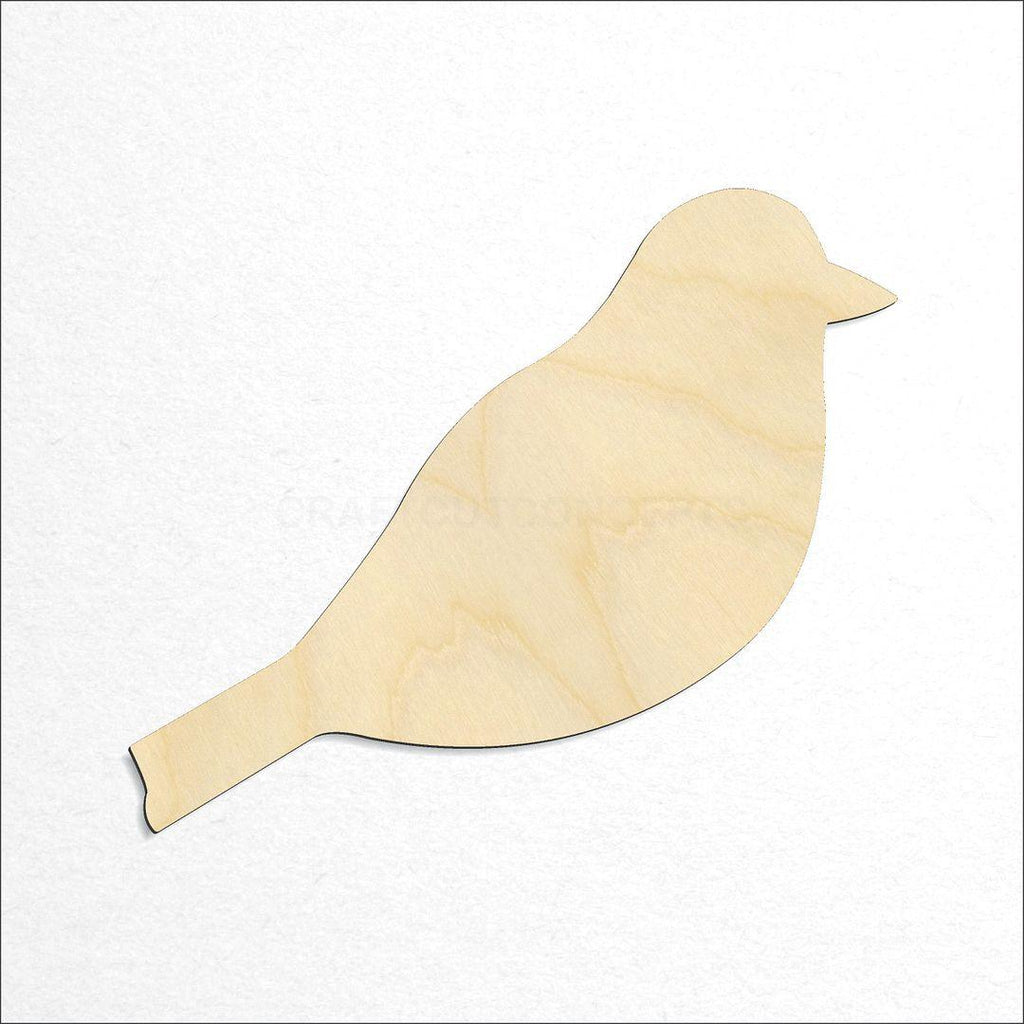 Wooden Simple Bird craft shape available in sizes of 1 inch and up