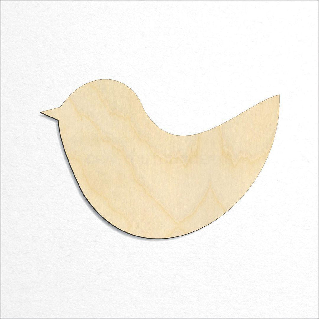 Wooden Bird craft shape available in sizes of 1 inch and up