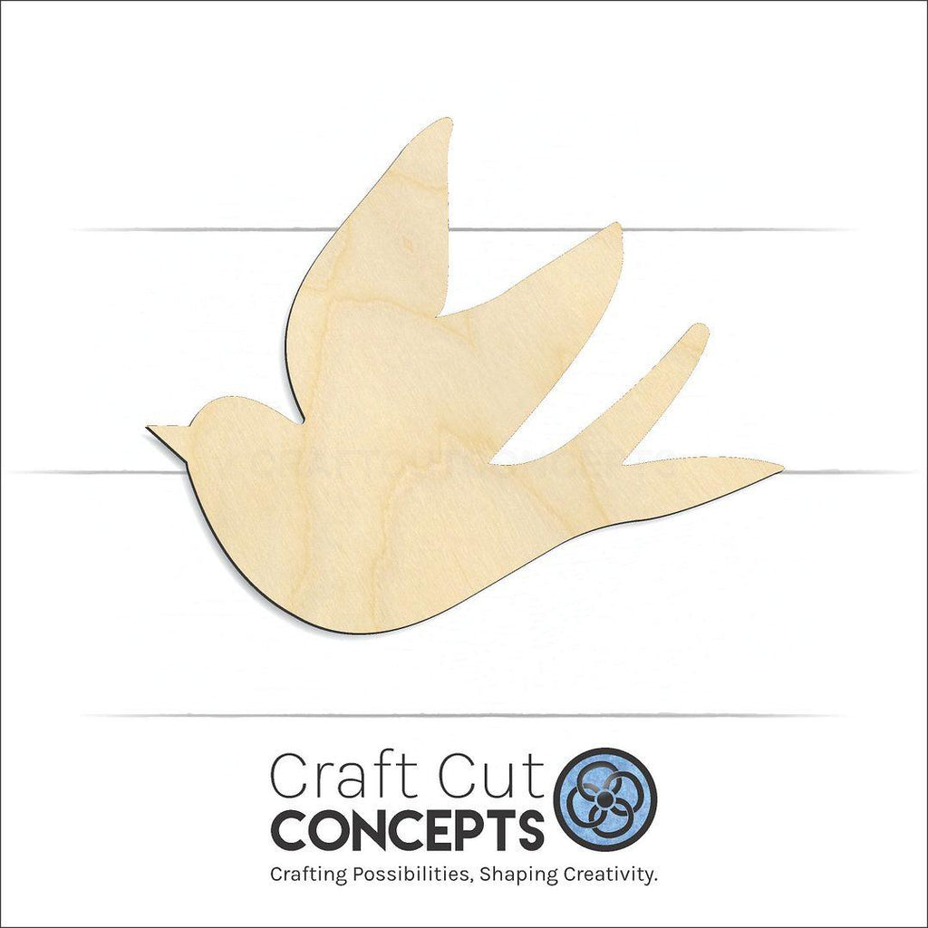 Craft Cut Concepts Logo under a wood Dove Holy Spirit craft shape and blank