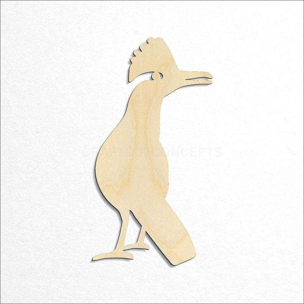 Wooden Roadrunner craft shape available in sizes of 3 inch and up