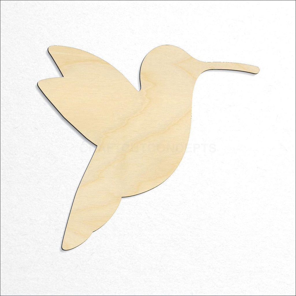 Wooden Hummingbird craft shape available in sizes of 3 inch and up