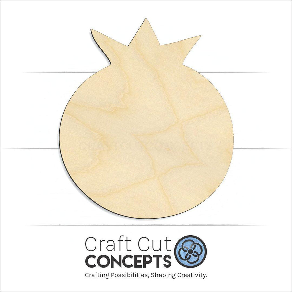 Craft Cut Concepts Logo under a wood Blueberry craft shape and blank